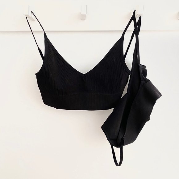 Low Back Bralette Duo Set of 2 Crop Tops - Picture 7 of 13